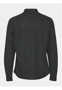 Blend Koszula 20716367 Czarny Slim Fit. Kolor: czarny. Materiał: len