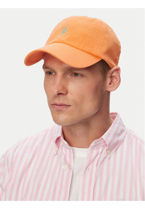 Polo Ralph Lauren Czapka z daszkiem 710667709173 Pomarańczowy. Kolor: pomarańczowy. Materiał: bawełna