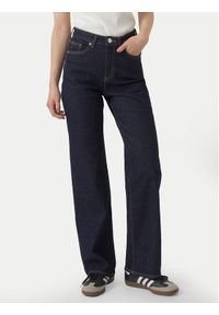 Vero Moda Jeansy Tessa 10297608 Granatowy Wide Leg. Kolor: niebieski