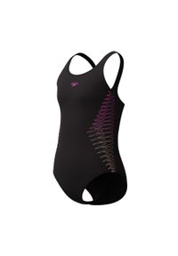 Dziecięcy 1-częściowy kostium kąpielowy Speedo Eco Placem Muscleb. Kolor: czarny