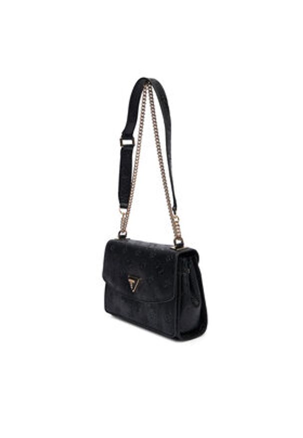 Guess Torebka Cresidia II HWPD98 88210 Czarny. Kolor: czarny. Materiał: skórzane