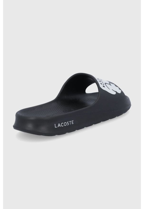 Lacoste - Klapki. Kolor: czarny. Obcas: na obcasie. Wysokość obcasa: niski
