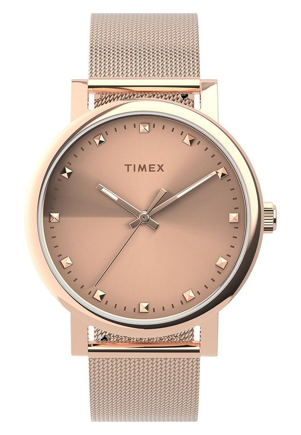 Timex zegarek TW2U05500 Essential Originals. Kolor: złoty. Materiał: materiał