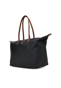 TOMMY HILFIGER - Tommy Hilfiger Torebka Popette Maxi Tote AW0AW17996 Czarny. Kolor: czarny. Materiał: skórzane #4