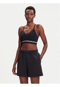 Under Armour Biustonosz sportowy Ua Seamless Low Long Bra 1357719-001 Czarny Compression Fit. Kolor: czarny. Materiał: syntetyk