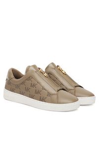 MICHAEL Michael Kors Sneakersy Keaton Zip Slip On 43T5KTFP5L Beżowy. Zapięcie: bez zapięcia. Kolor: beżowy. Materiał: skóra #4