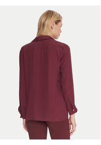 Marella Koszula Cabiria 2523116071 Bordowy Regular Fit. Kolor: czerwony. Materiał: jedwab