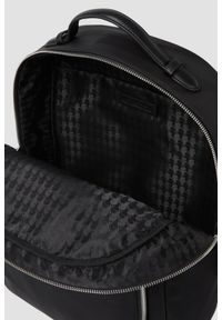 Karl Lagerfeld - KARL LAGERFELD Czarny plecak Ikon Nylon Backpack. Kolor: czarny. Materiał: nylon #6