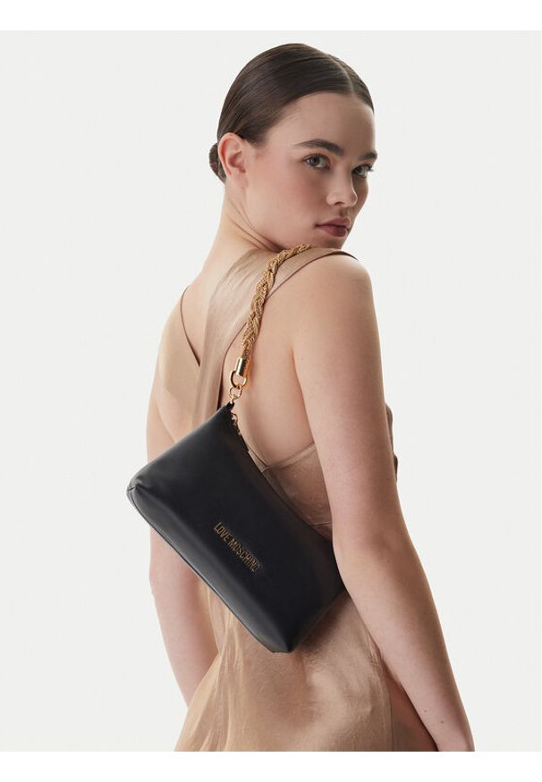Love Moschino - LOVE MOSCHINO Torebka JC4143PP1OLX0000 Czarny. Kolor: czarny. Materiał: skórzane