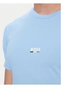 BOSS T-Shirt 50517970 Niebieski Slim Fit. Kolor: niebieski. Materiał: bawełna #4
