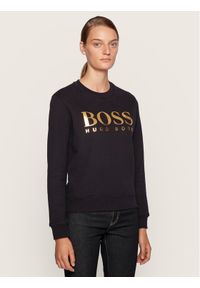 BOSS - Boss Bluza C_Elaboss 50436776 Czarny Regular Fit. Kolor: czarny. Materiał: bawełna