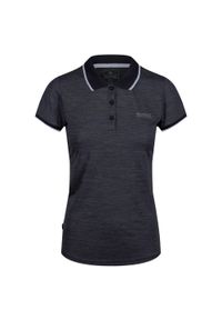 Regatta - Damska Koszulka Polo Remex II. Typ kołnierza: polo. Kolor: czarny. Styl: sportowy #1