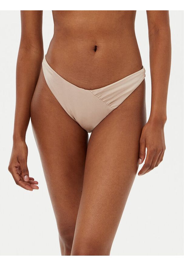 Hunkemöller Dół od bikini Lima 301234 Beżowy. Kolor: beżowy. Materiał: syntetyk