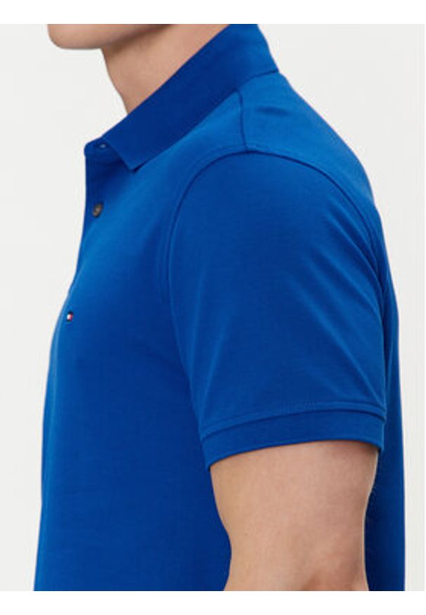 TOMMY HILFIGER - Tommy Hilfiger Polo 1985 MW0MW17770 Niebieski Regular Fit. Typ kołnierza: polo. Kolor: niebieski. Materiał: bawełna