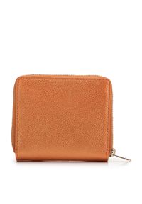 Wittchen - Damski portfel skórzany z ozdobnym brzegiem mały pomarańczowy. Kolor: pomarańczowy. Materiał: skóra #7