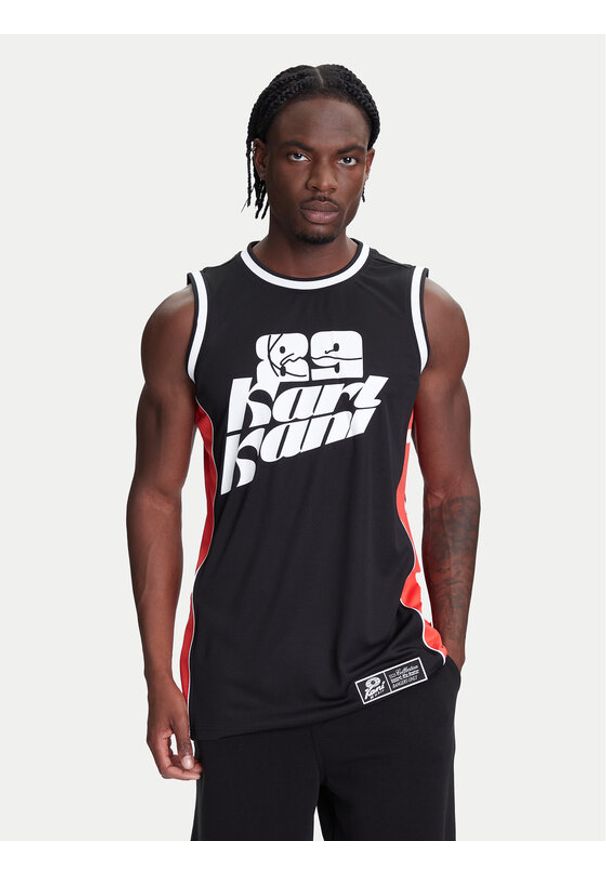 Karl Kani Tank top Signature Colorblock Basketball PD00005368 Czarny Regular Fit. Kolor: czarny. Materiał: syntetyk