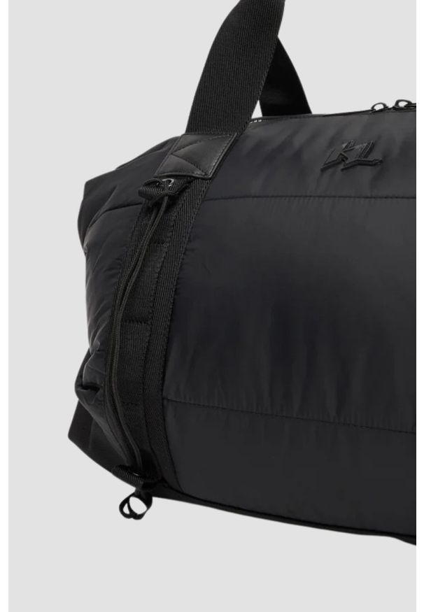 Karl Lagerfeld - KARL LAGERFELD Czarna torba podróżna pikowana. Kolor: czarny. Sport: fitness
