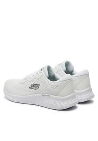 skechers - Skechers Sneakersy Perfect Time 149991/WBK Biały. Kolor: biały. Materiał: materiał