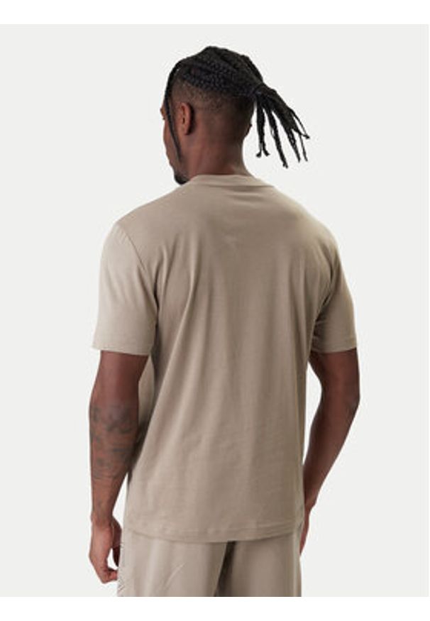 EA7 Emporio Armani T-Shirt 7M001307 AF10375 U6167 Beżowy Regular Fit. Kolor: beżowy. Materiał: bawełna