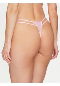 Hunkemöller Stringi Milaan 205384 Różowy. Kolor: różowy. Materiał: syntetyk