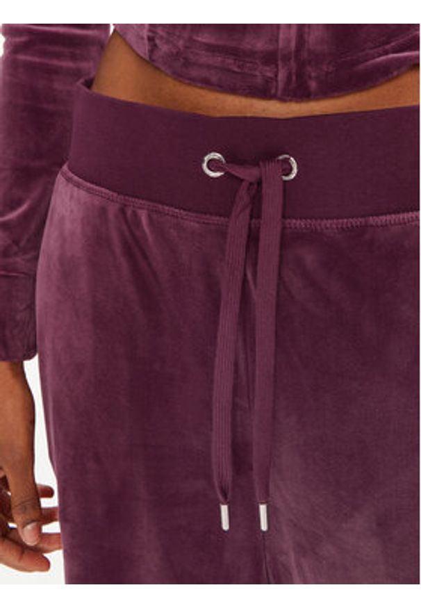 Juicy Couture Spodnie dresowe Jerry Cross JCBBJ224833 Bordowy Wide Leg. Kolor: czerwony. Materiał: syntetyk