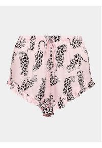 Hunkemöller Szorty piżamowe 203160 Różowy Comfortable Fit. Kolor: różowy. Materiał: wiskoza