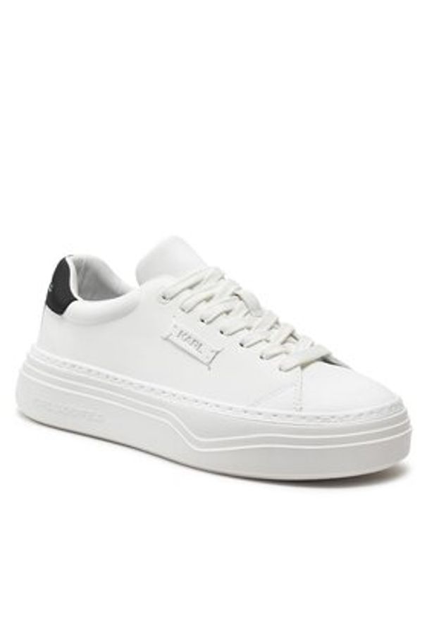 Karl Lagerfeld - KARL LAGERFELD Sneakersy KL63420 Biały. Kolor: biały. Materiał: skóra