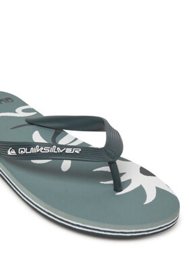 Quiksilver Japonki Molokai Screen AQYL101427 Zielony. Kolor: zielony. Materiał: syntetyk