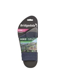 BRIDGEDALE - Skarpety do trekkungu damskie Bridgedale HIKE UL END BO ORI LD. Kolor: niebieski. Materiał: wełna. Sport: turystyka piesza