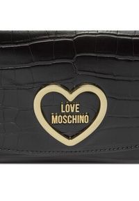 Love Moschino - LOVE MOSCHINO Torebka JC4176PP0HKC0000 Czarny. Kolor: czarny. Materiał: skórzane