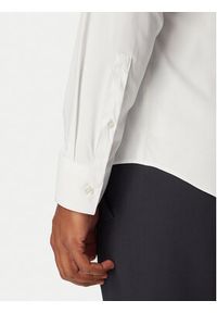 Calvin Klein Koszula LV019EU092 Biały Slim Fit. Kolor: biały. Materiał: syntetyk #5