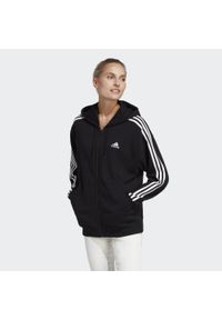 Bluza Kobieta Adidas 3S Ft O czarny. Kolor: biały, wielokolorowy, czarny