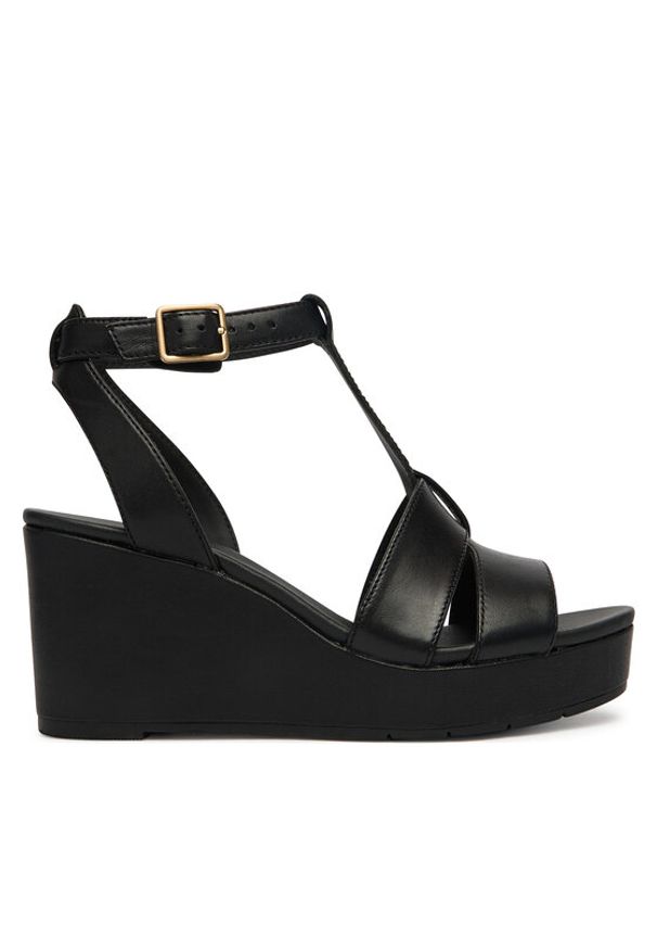 Clarks Sandały Sabina Hope 26186102 Czarny. Kolor: czarny. Materiał: skóra