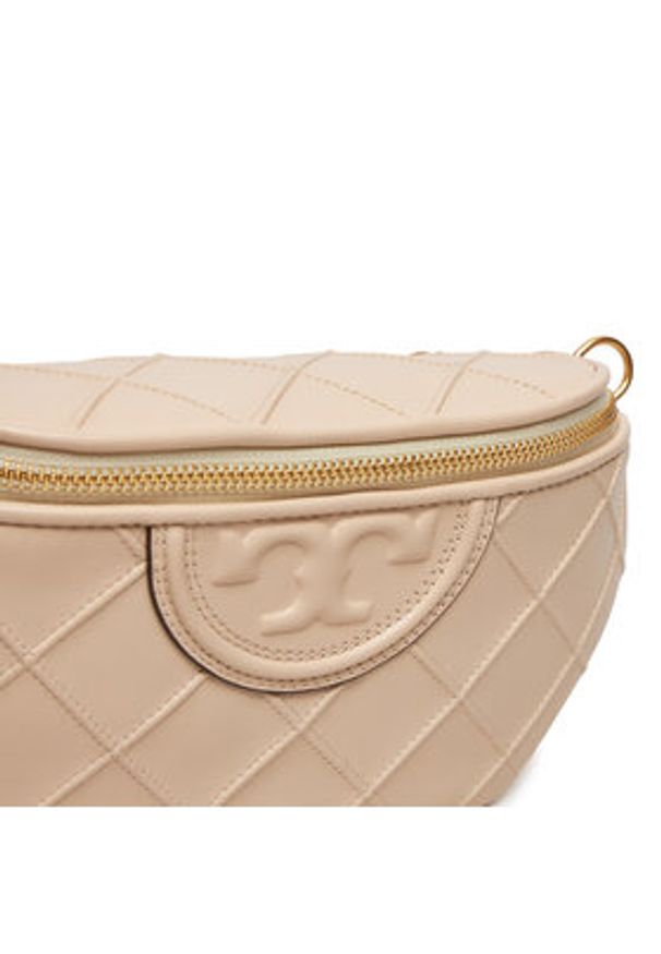 Tory Burch Saszetka nerka 160132 Beżowy. Kolor: beżowy. Materiał: skóra