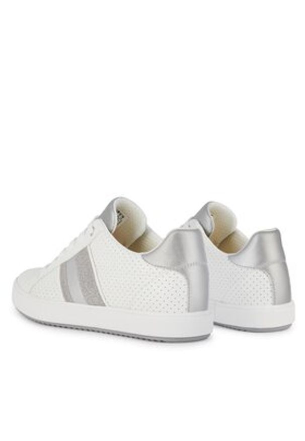 Geox Sneakersy D Blomiee D366HF 054AJ C0007 Biały. Kolor: biały. Materiał: skóra