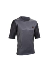 LEATT - Koszulka rowerowa męska Leatt Jersey MTB Enduro 3.0. Kolor: szary. Materiał: jersey