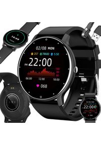 Smartwatch Verk Smartwatch zegarek damski męski gumowy pasek sport bluetooth rozmowy. Rodzaj zegarka: smartwatch. Materiał: guma. Styl: sportowy #1