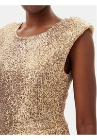 Gaudi Sukienka koktajlowa 511FD14008 Złoty Regular Fit. Kolor: złoty. Materiał: syntetyk. Styl: wizytowy #3