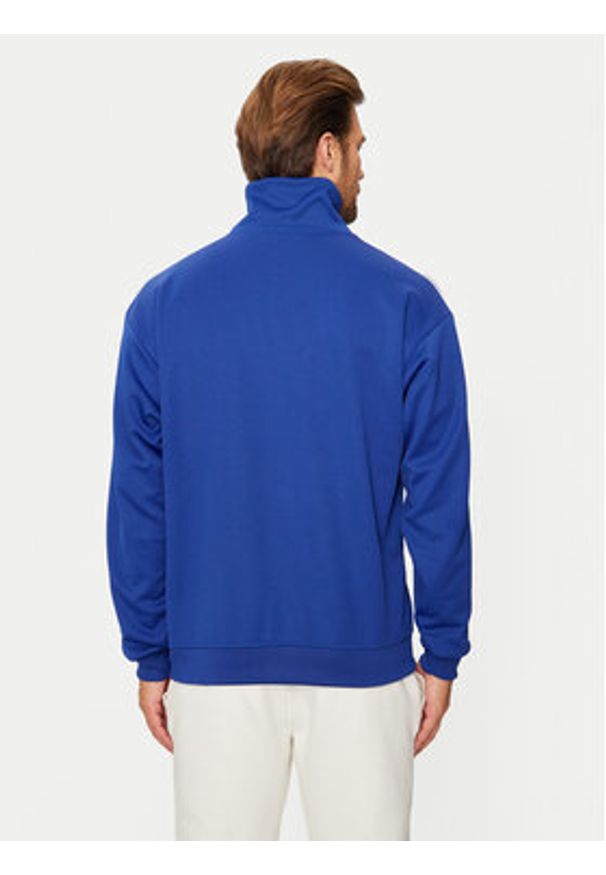 Adidas - adidas Bluza adicolor Funnel IX5216 Niebieski Regular Fit. Kolor: niebieski. Materiał: bawełna