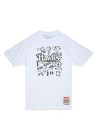 Mitchell & Ness - Koszulka Atlanta Hawks NBA Doodle. Kolor: biały. Sport: koszykówka #1