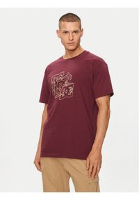 DC Shoes T-Shirt Rebuild Hss ADYZT05337 Bordowy Regular Fit. Kolor: czerwony. Materiał: bawełna