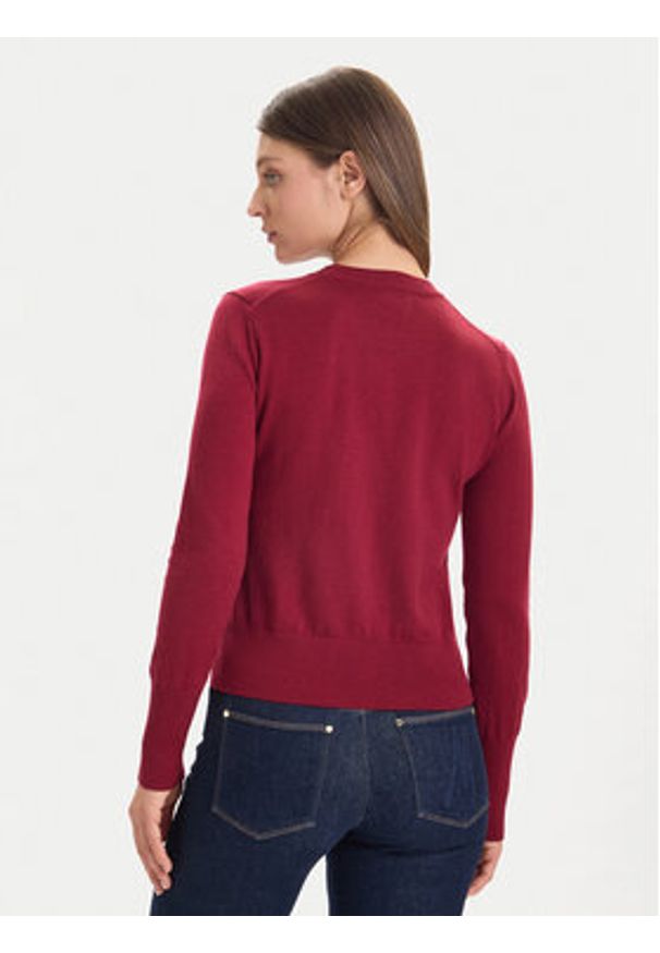 Guess Jeans Sweter W4BR83 Z3HO2 Czerwony Regular Fit. Kolor: czerwony. Materiał: syntetyk