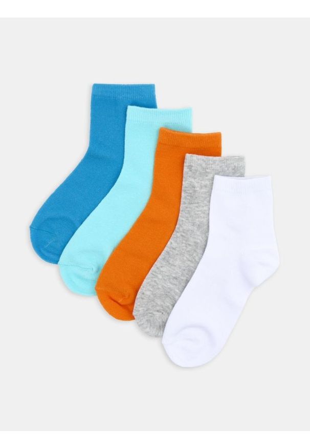 Sinsay - Bawełniane skarpetki 5 pack - wielobarwny. Materiał: bawełna
