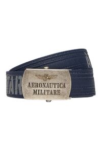Aeronautica Militare - AERONAUTICA MILITARE Granatowy bawełniany męski pasek, Rozmiar XS. Kolor: niebieski. Materiał: bawełna. Styl: casual, sportowy #2
