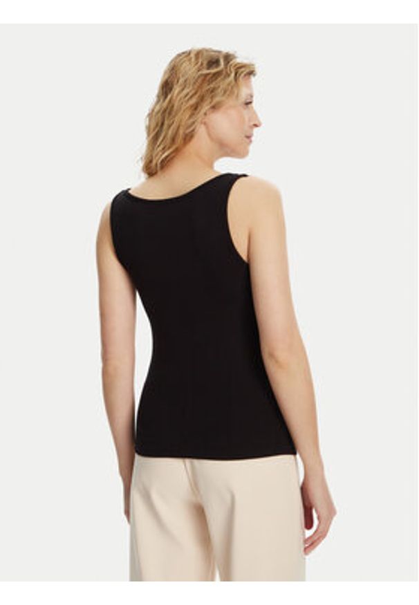 Morgan Top 251-DOUBI Czarny Slim Fit. Kolor: czarny. Materiał: wiskoza