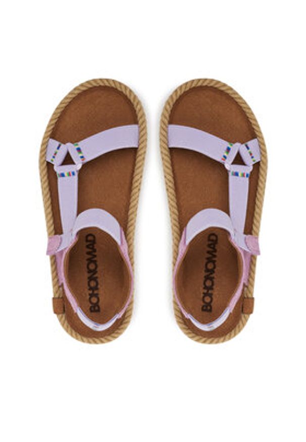 Bohonomad Sandały Nevada Elastic NEV.12-L9796 Fioletowy. Kolor: fioletowy. Materiał: skóra