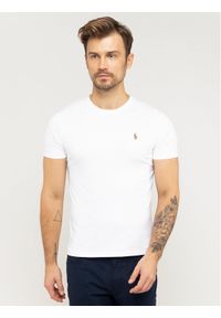 Polo Ralph Lauren T-Shirt 710740727 Biały Slim Fit. Typ kołnierza: polo. Kolor: biały. Materiał: bawełna