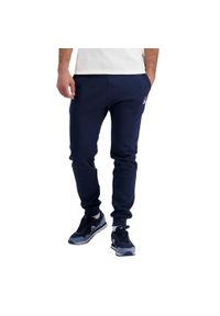 Wąskie spodnie do biegania Le Coq Sportif N°2. Kolor: niebieski. Materiał: dresówka. Sport: fitness