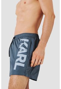 Karl Lagerfeld - KARL LAGERFELD Niebieskie kąpielówki męskie, Rozmiar S. Kolor: niebieski #5