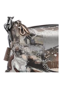 Brązowa Designerska Damska Torebka Anekke. Kolor: brązowy. Wzór: nadruk. Styl: casual, elegancki #5